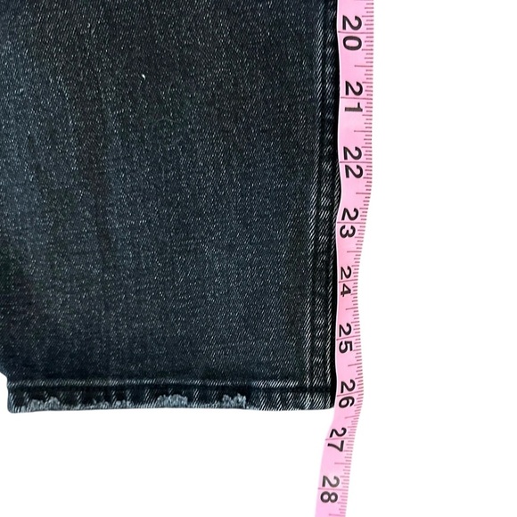 Abercrombie & Fitch Skinny High Rise Curve Love Black Two-tone Jeans Size 14 R - Picture 4 of 5